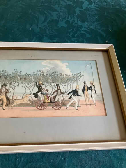 Photo of free Vintage painting of Georgian dandies (Pant SY10) #3