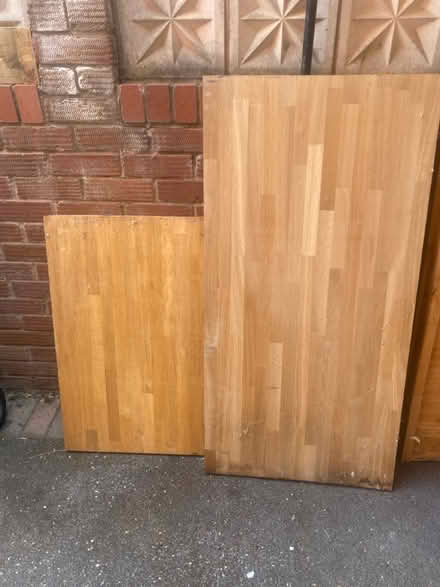 Photo of free Oak kitchen worktop off cuts (WR14 Lower Howsell) #1