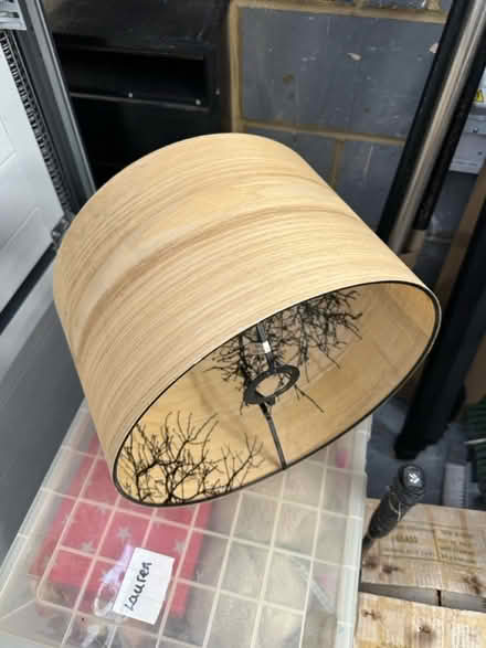 Photo of free Wood Effect lamp shade 35x22cm (Ingatestone CM4) #2