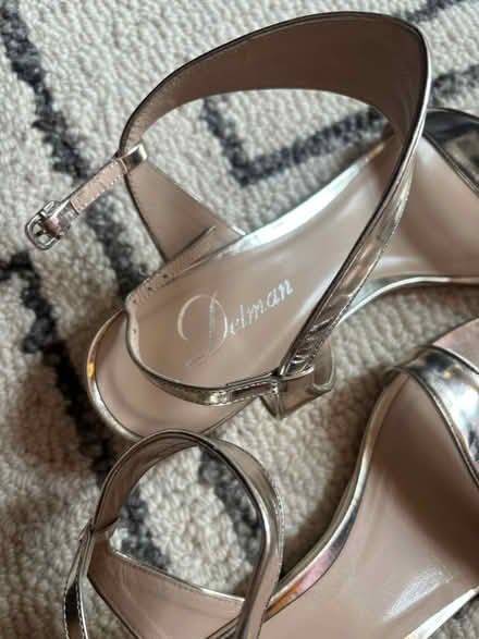 Photo of free Delman Silver Leather Sandals 8 (Rego Park) #4