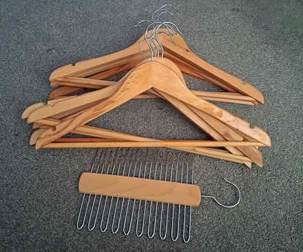 Photo of free Wooden Coat Hangers & Tie Racks (Oakwood WA3) #2