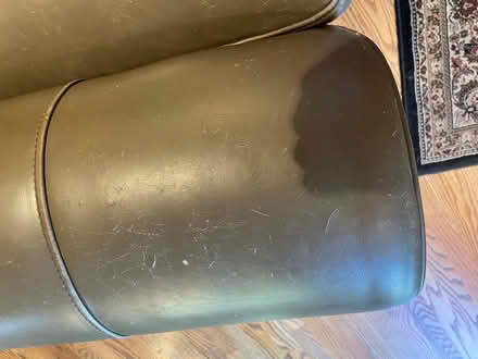 Photo of free Leather couch (Bethany) #3