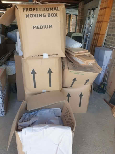 Photo of free 5 Moving Boxes with Packing Paper (Bedford MK43) #1