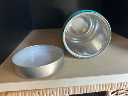 Photo of free 12 empty steel coffee tins 14.5cm tall and 9cm diameter (Shenley Fields B29) #3