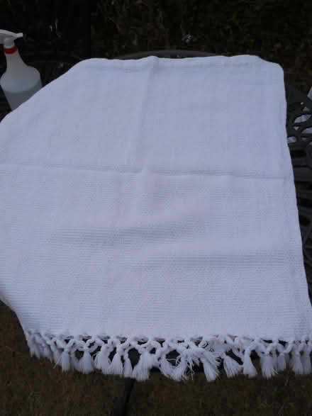 Photo of free Pale cream textured sofa back cover W:44" L:24" (Kempsey WR5) #1
