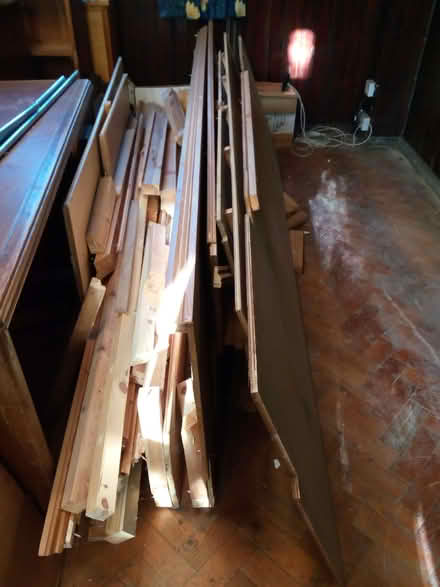 Photo of free Assorted 3/4" and 1/2" ply shelving and supports (Walton Manor OX2) #3