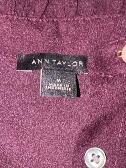 Photo of free Ann Taylor blouse med-large purple (L5L 5P5) #2