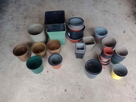 Photo of free Plant pots - about 60 - mainly small (Gamston NG2) #1