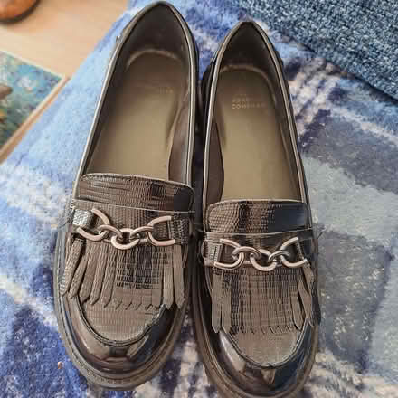 Photo of free Next Black Patent Leather loafers (Old Town TN40) #1