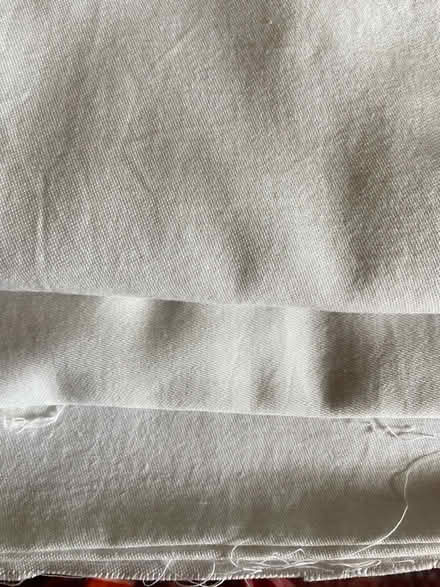 Photo of free Fabric: White cotton curtain lining (Bloomfield BA2) #1