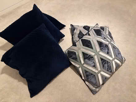 Photo of free Cushions and bean bag footrest (Littleover, Derby DE23) #1