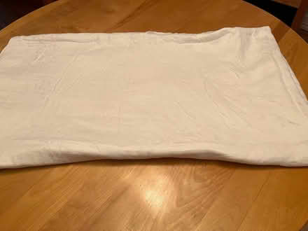 Photo of free Large white linen tablecloth (Hintonburg) #1