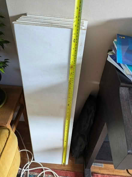 Photo of free 8 primed MDF shelves (Vale LA1) #2