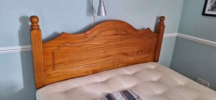 Photo of free Pine double headboard (Dudbridge GL5) #1