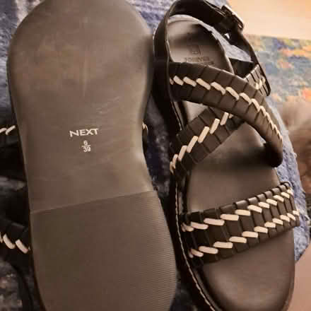 Photo of free NEXT Black Leather Sandals 6 (Old Town TN40) #3
