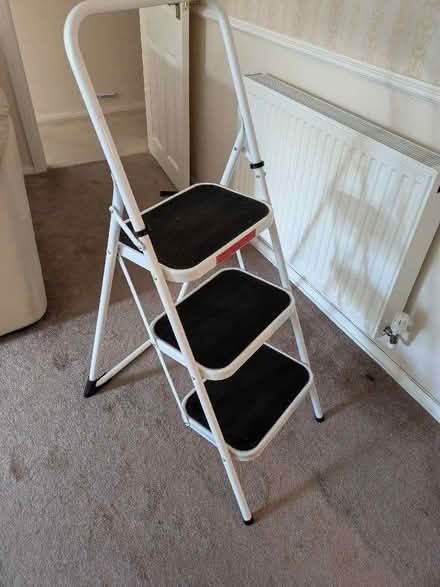 Photo of free Sturdy Step Stool, three steps (Ulverley Green B92) #2