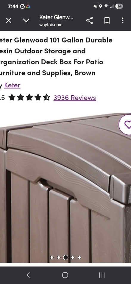 Photo of free Deck Box (West Forrester Dr. SunCity) #4