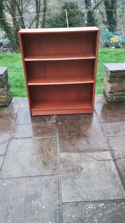 Photo of free Bookcase and occasional table with magazine storage shelf (Millhead LA5) #1