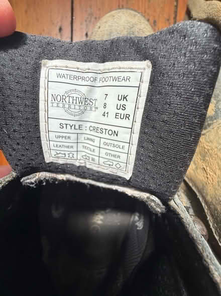 Photo of free Leather walking boots size 7 (Summertown OX2) #4