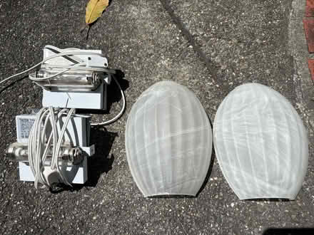 Photo of free Wall mounted lamps (Above Remington Dog Park) #1