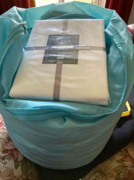 Photo of free Double duvet and cover and pillow cases (Buxworth SK23) #1