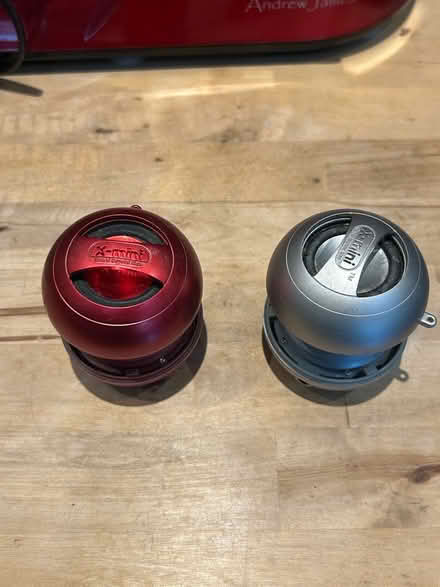 Photo of free 2 x X-Mini capsule speakers 3.5mm headphone jack connection (Shenley Fields B29) #1