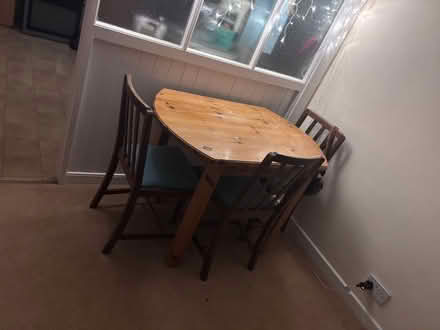 Photo of free Solid Wood Table and Chairs (Sanderstead CR2) #1