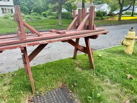 Photo of free picnic table and benches (Highland Park) #1
