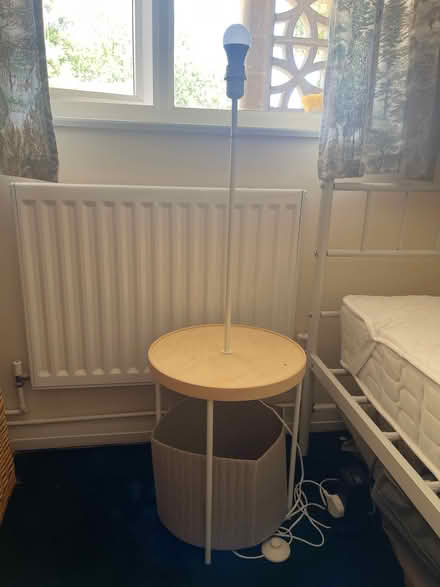Photo of free IKEA Lamp side table with basket (Rodwell DT4) #1