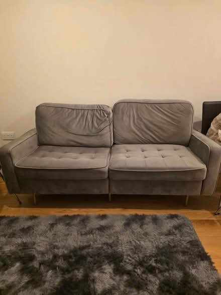 Photo of free 2 seater sofa grey (Shrewsbury SY1) #1