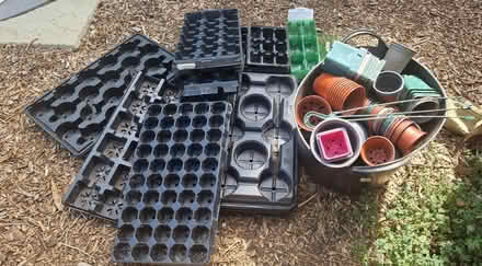 Photo of free Plant trays and pots. (Oldends Farm GL10) #1
