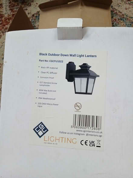 Photo of free Outdoor lantern (Willington DL15) #2