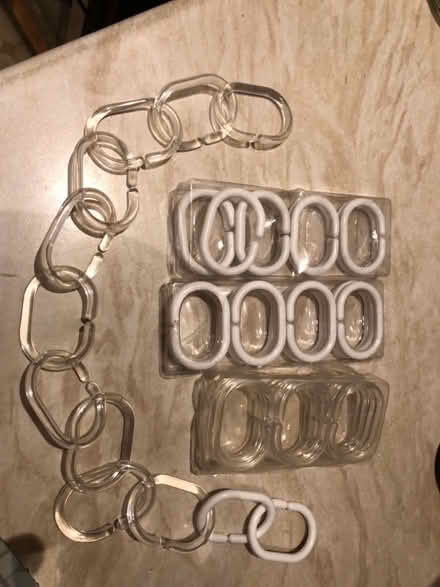Photo of free Shower Curtain Rings / Hooks (Littleover DE23) #1