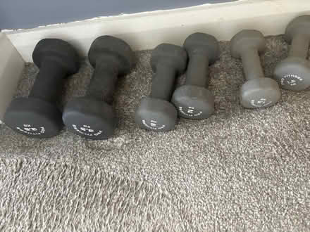 Photo of free Groove Pillow & Dumbbells (Ballyhackamore) #2
