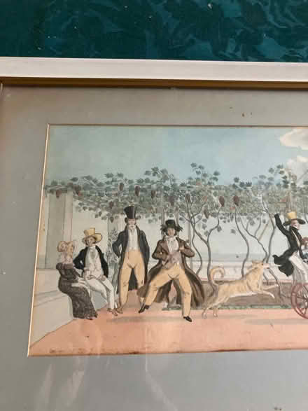 Photo of free Vintage painting of Georgian dandies (Pant SY10) #2