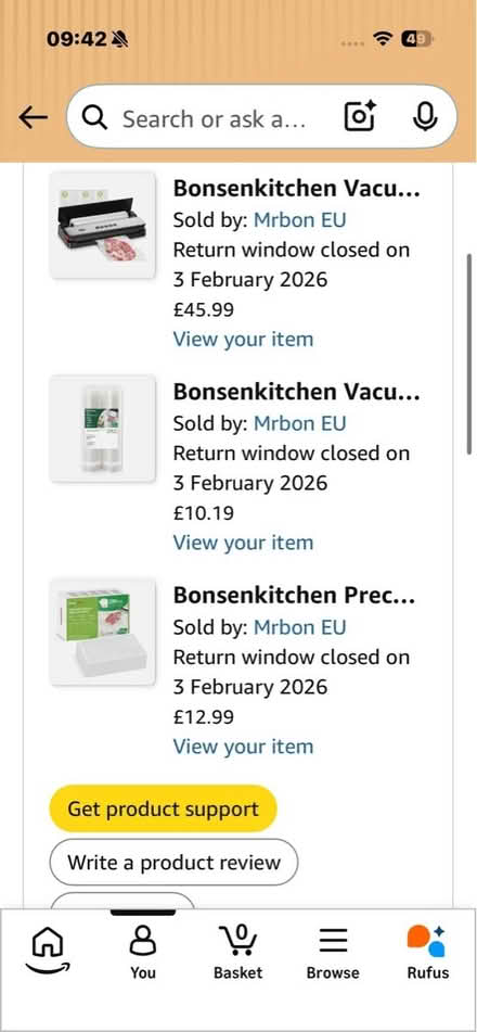 Photo of free Vacuum sealer with rolls (Combe Down Bath BA2) #3