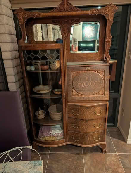 Photo of free Antique secretary China cabinet (West Sedona) #1