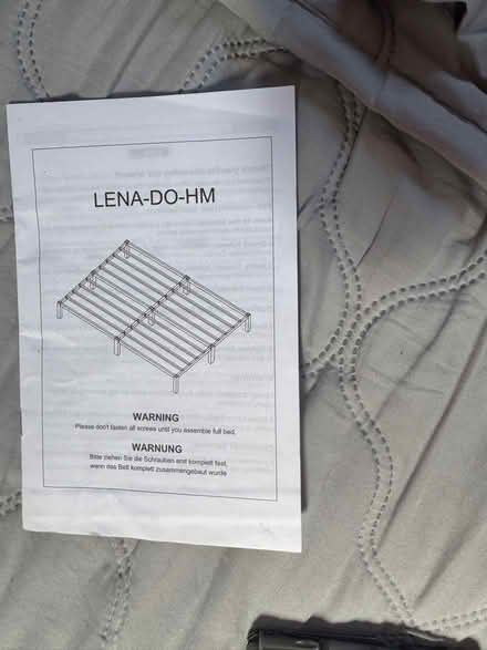 Photo of free Double Metal Bed Frame (Clark's Green RH5) #4