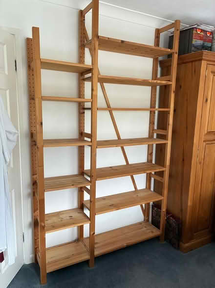 Photo of free Adjustable wooden bookshelves (LN4 (Washingborough)) #1