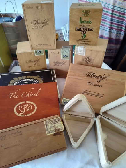 Photo of free Assorted wooden Cigar Boxes (Saugus) #1