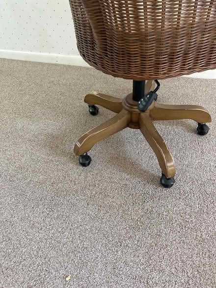 Photo of free Pottery Barn Wicker Desk Chair (Cranbury area of Norwalk, CT) #3
