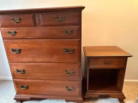 Photo of free 2 dressers and night stand (Wallingford Cook Hill area) #2
