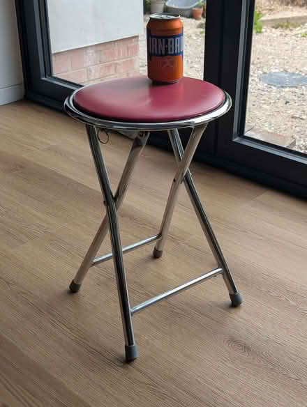 Photo of free IKEA Fold-up Red & Chrome Stool (Mold CH7) #4