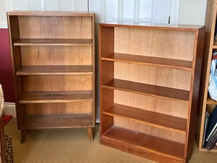 Photo of free Two solid wood bookcases (Malvern WR14) #1