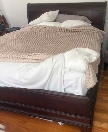 Photo of free Solid wood king size bedframe (West Los Angeles) #1