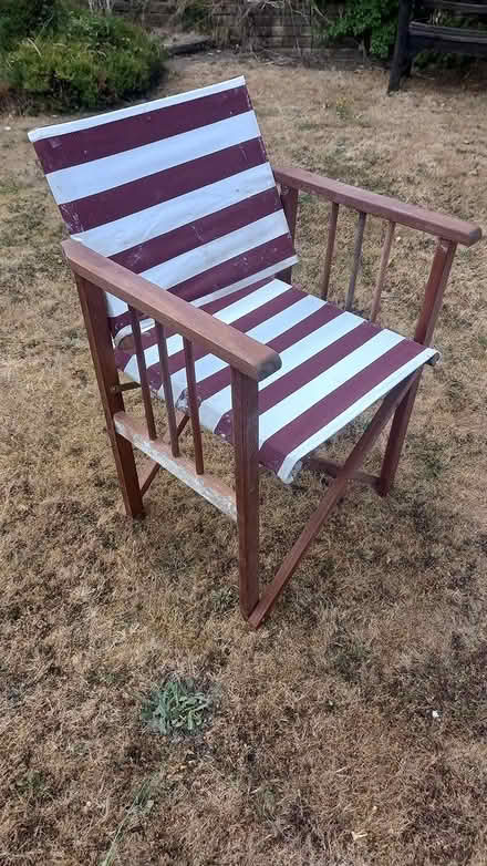 Photo of free Wooden directors garden chair (Central Letchworth SG6) #1