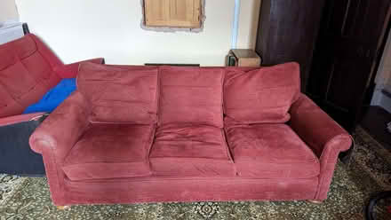 Photo of free Red 3 Seater Sofa (Linton HR9) #4