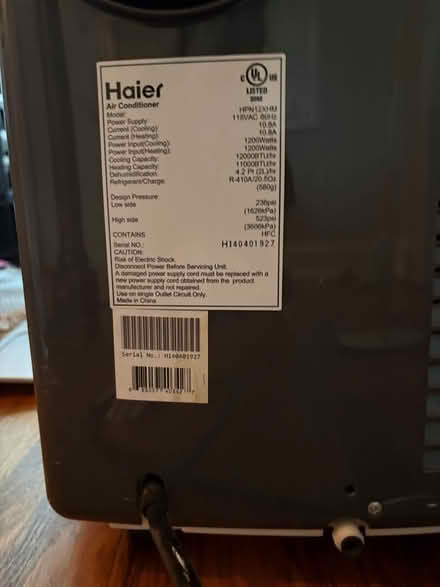 Photo of free Portable air conditioner (Hinsdale) #2