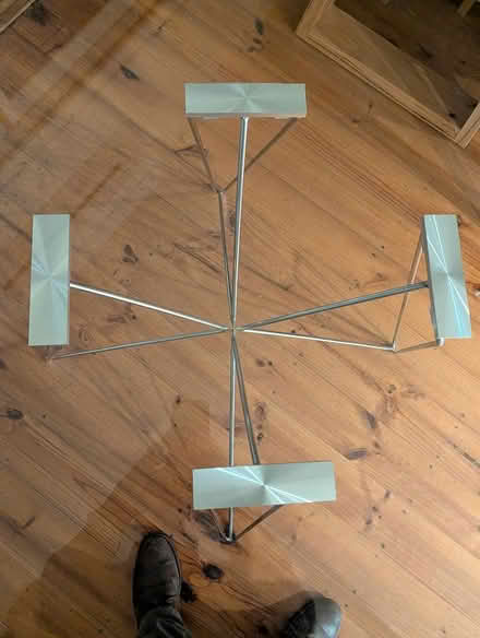 Photo of free Circular Glass top kitchen table (Hawthorn) #2