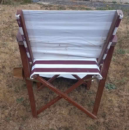 Photo of free Wooden directors garden chair (Central Letchworth SG6) #2